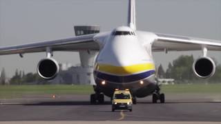 2x Antonov An124 at Poznan Lawica Airport POZEPPO [upl. by Ocsisnarf58]