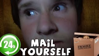 I Mailed Myself in a Box and It Actually Worked Human Mail Challenge [upl. by Issak]