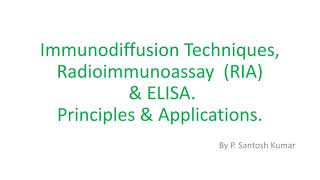 Immunodiffusion techniques part 1 [upl. by Adnolrehs789]