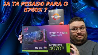 RYZEN 7 5700X COM RTX 4070TI EM FHD  COMBINAÇÃO BOA [upl. by Ardnala]