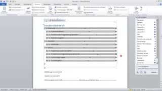 Wissenschaftliche Arbeit 2 Kapitelnummerierung Inhaltsverzeichnis 1 mit Word 2010 formatieren [upl. by Wil891]