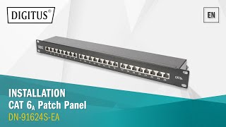 DIGITUS Professional  Easy installation of CAT 6A Patch Panel  DN91624SEA [upl. by Gurtner]