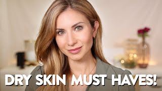 A Dry Skin Foundation Routine Makeup Great for Dry and Mature Skin Glowing Natural Finish [upl. by Purdum]