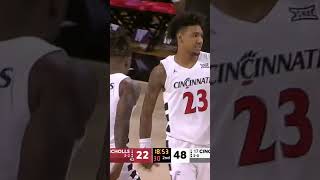 Dillon Mitchell with the Alley Oop shorts sports Big12MBB Big12 Cincinnati Cincy CincyMBB [upl. by Nrubua6]