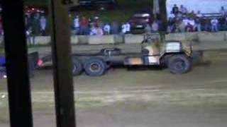 Military 6x6 Gas Powered Pulling at the Tractor Pull [upl. by Ettessil165]