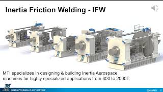 Inertia Rotary Friction Welding for Aerospace [upl. by Felise]