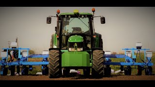 John Deere 6420s 120hp  8row planter Monosem NG Plus 4  Tsilakas Familly Greece [upl. by Lessur]