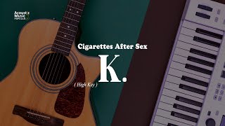 Cigarettes After Sex  K  High Key Karaoke and Lyric [upl. by Eerbua]