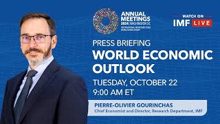 Press Briefing World Economic Outlook October 2024 [upl. by Tnilk]