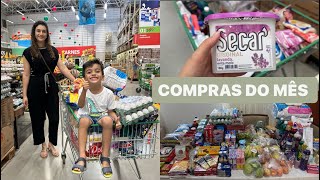 Compras do mês completa  valor total  Para 6 pessoas  LAÍS VELOSO [upl. by Rawley]