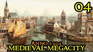 EXPEANSIVE INVESTMENTS  Anno 1404 MEGACITY  HARD amp IAAM Mod  City Builder Part 04 [upl. by Wahs]