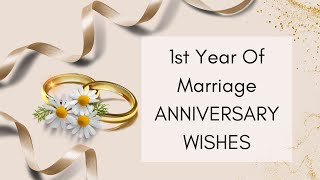 Celebrating One Year  Anniversary Wishes [upl. by Noll]