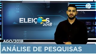 RPBnasEleicoes2018  Análise de pesquisas eleitorais 26082018 [upl. by Led835]