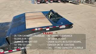 Load King SFT Hydraulic Folding Tail Trailer [upl. by Hyatt6]