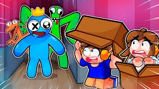 SE ESCONDA do AZUL BABÃO no ROBLOX Rainbow Friends COMPLETO [upl. by Frye]