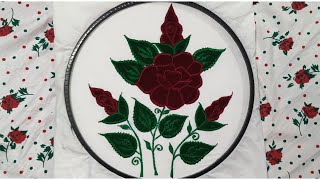 Applic work embroidery full bed sheet design part 1   Embroidery Palette [upl. by Ladiv677]