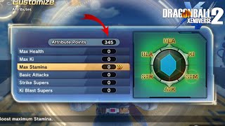 How To Reset Attribute Points  Dragon Ball Xenoverse 2 [upl. by Hadeehuat]