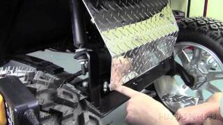 EZGO Diamond Plate Axle Cover  How To Install Video  Installing Golf Cart Diamond Plate [upl. by Ahgiela865]