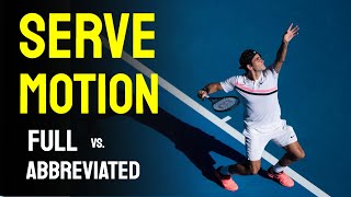 Full vs Abbreviated Serve Swing [upl. by Hillyer]