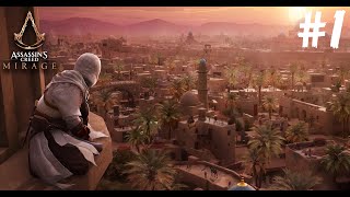 Basim The Thief Of Baghdad  Assassins Creed Mirage Gameplay 1 [upl. by Wilber]