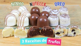 TRUFAS  3 RECEITAS DE TRUFAS PARA VENDER  CAKEPEDIA [upl. by Chubb]