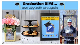 Amazing NEW Graduation DIYs… made using dollar store supplies highend looks for less [upl. by Ahsatak]