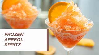 Frozen Aperol Spritz  Aperol Spritz Granita  Food Channel L Recipes [upl. by Ellevehc]