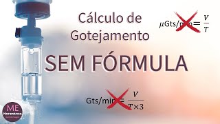 Cálculo de gotejamento SEM FÓRMULA  Aula 4 [upl. by Tabatha]