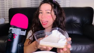 ASMR comiendo pay de limón a media noche 🌑 [upl. by Civ248]