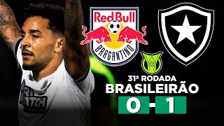 Botafogo 1 x 0 Red Bull Bragantino Brasileirão Série A 2024 Extended Highlights And Goals [upl. by Gnahk]