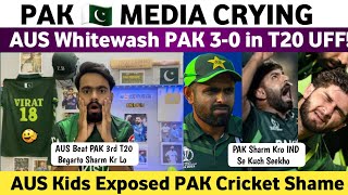 Pak Media Crying Aus Whitewash Pak 30 in T20  Pak Vs Aus 3rd T20 Match 2024  Aus Beat Pak 3rd T20 [upl. by Naujit115]