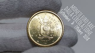 MONETE EURO RARE trovate in circolazione  € Settembre Ottobre 2018 Euro Coins found in circulation [upl. by Zephaniah]