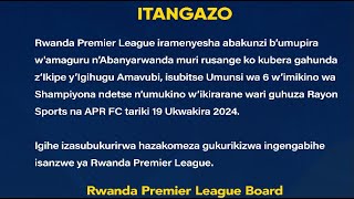 FINAL YIYI FILME DERBI APR RWANDA PREMEIR LEAGUERAYONTORSTEN CHAN NI INDE UHOMBYE [upl. by Sacttler]