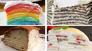 4 Astonishing Crepe Cakes [upl. by Nivle]