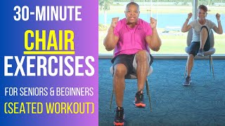 30Minute Full Body Chair Workout for Seniors amp Beginners Intermediate level [upl. by Notnek349]