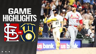 Cardinals vs Brewers Game Highlights 51024  MLB Highlights [upl. by Ykcin]