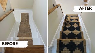 How to install a CARPET stair runner [upl. by Carolynne]