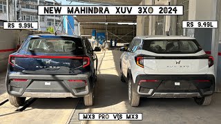 New Mahindra Xuv3XO 2024 ❤️ Xuv 3XO Mx3 Pro vs MX3  Rs 50000 price difference  Detailed Comparison [upl. by Anauqal804]