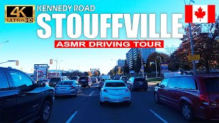 Driving Stretch of Kennedy Road  Stouffville to Scarborough Ontario Canada ASMR Driving 4k [upl. by Asset]