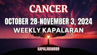 1010 COMPLETION DESERVE MO ITO ♋️ CANCER OCTOBER 28NOVEMBER 3 2024 WEEKLY TAGALOG KAPALARAN888 [upl. by Heid289]