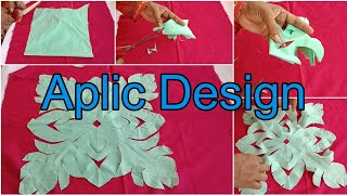 Easy Aplic Rilli Design Cutting Work Applique Sindhs Beauty [upl. by Aicina]