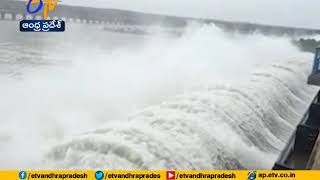 Srisailam Dam Water Level Reaches to 834 20 Fts  Due to Heavy Rainfall [upl. by Nema]