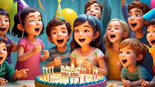 Happy birthday song  Nursery rhymes for kids [upl. by Aerdnahs]