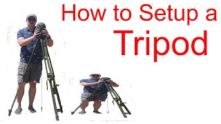 Setting up a Tripod for Survey [upl. by Alletse]