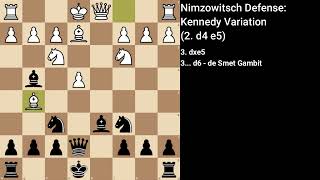 Nimzowitsch Defense Kennedy Variation 2 d4 e5 [upl. by Emmanuel]