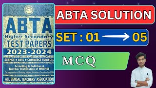 ABTA MCQ Solution  Set 01 to 05  2024 HS  CLASS 12  WBCHSE  BONG PHYSICS [upl. by Frechette206]