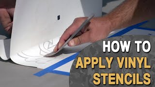 How to Apply Vinyl Stencils [upl. by Rimaa420]