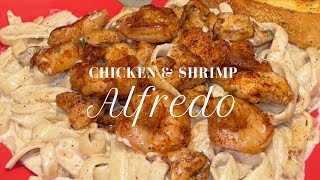 Chicken amp Shrimp Alfredo [upl. by Anitnemelc]