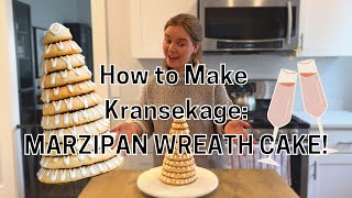 How to Make a Danish Kransekage Marzipan Wreath Cake [upl. by Obala]