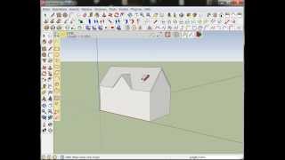 SketchUp Haus mit fester Größe Dachgaube [upl. by Kcirdla]